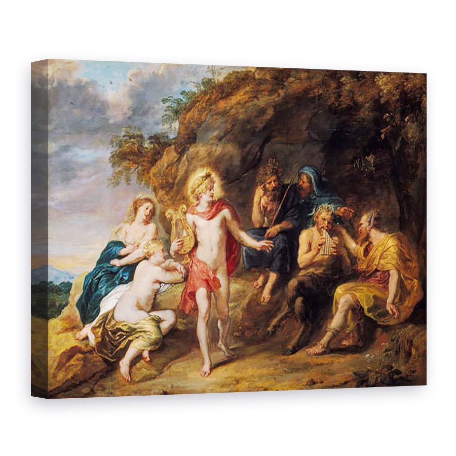 Tablou canvas - Jan van den Hoecke - Judecata lui Midas, 75 x 100 cm