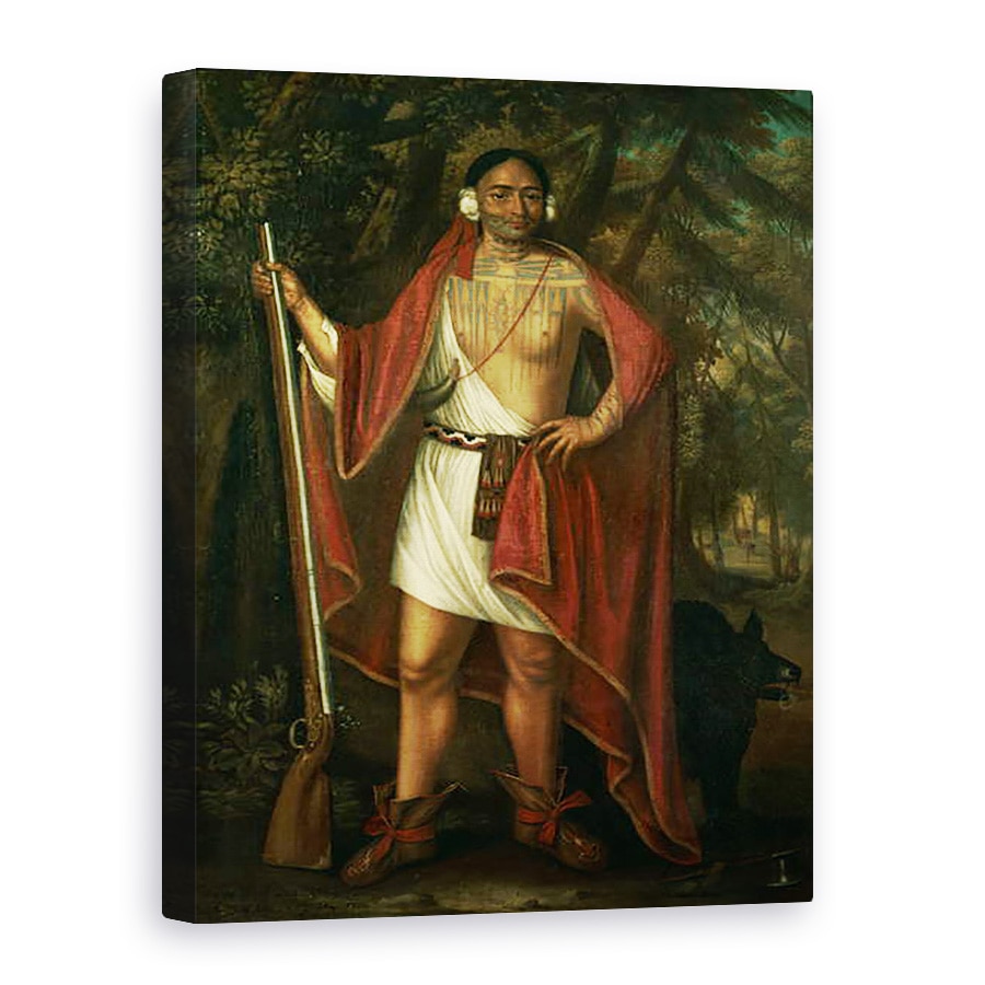 Tablou canvas - Jan Verelst - Sa Ga Yeath Qua Pieth Ton, Regele Maguas, 75 x 100 cm