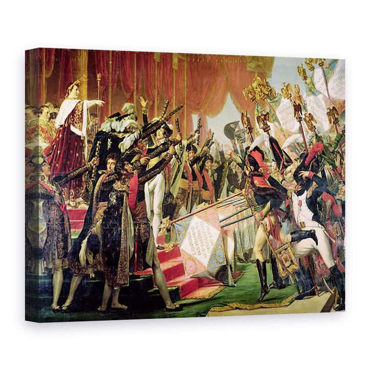 Tablou canvas - Jacques Louis David - Distributia Standardelor Eagle, 5 decembrie 1804, detaliu al purtatorilor standard, 50 x 70 cm