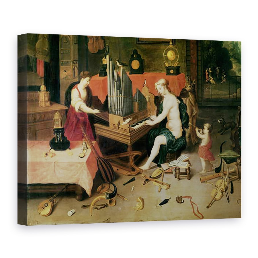 Tablou canvas - Jan van Kessel - Alegorie de audiere, 60 x 80 cm