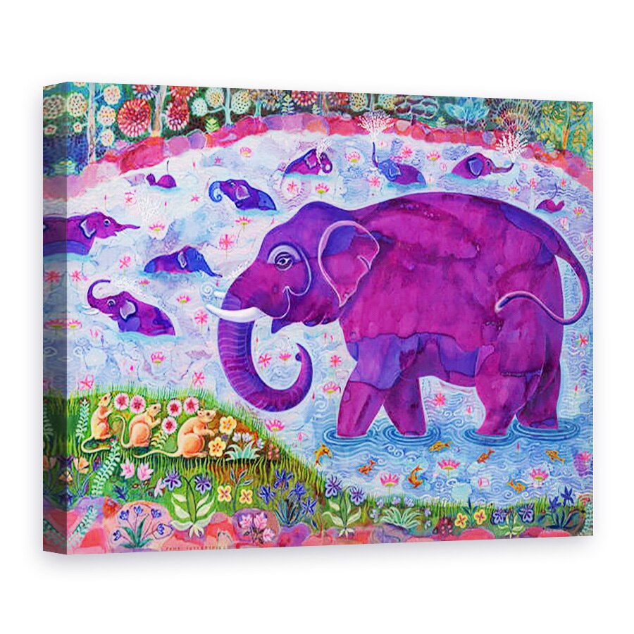 Tablou canvas - Jane Tattersfield - Elefant si soareci, 1998, 50 x 70 cm