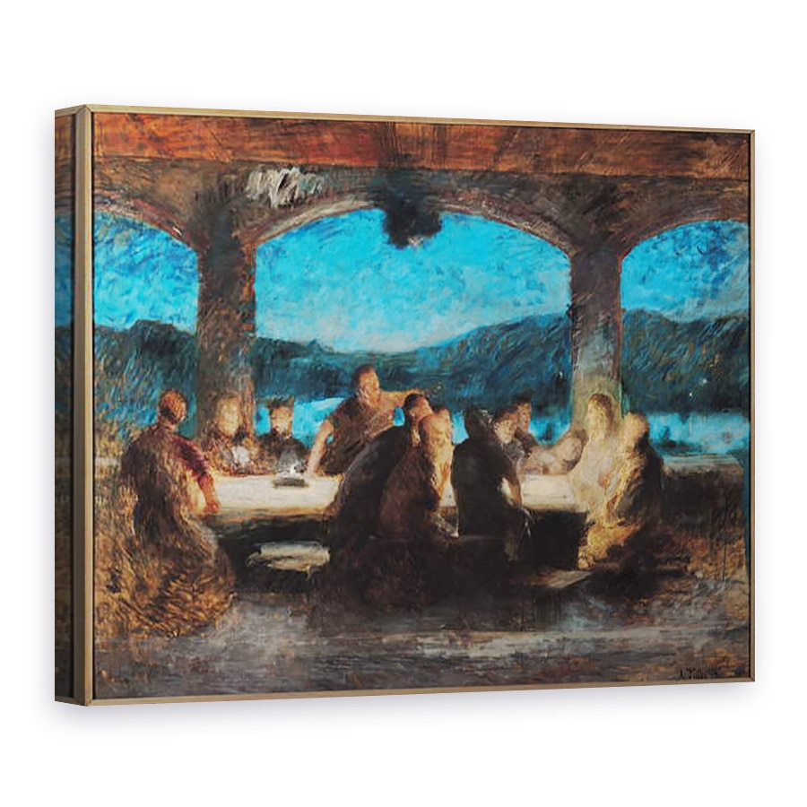 Tablou canvas - Jean Alexandre Joseph Falguiere - Cina cea de Taina, 50 x 70 cm