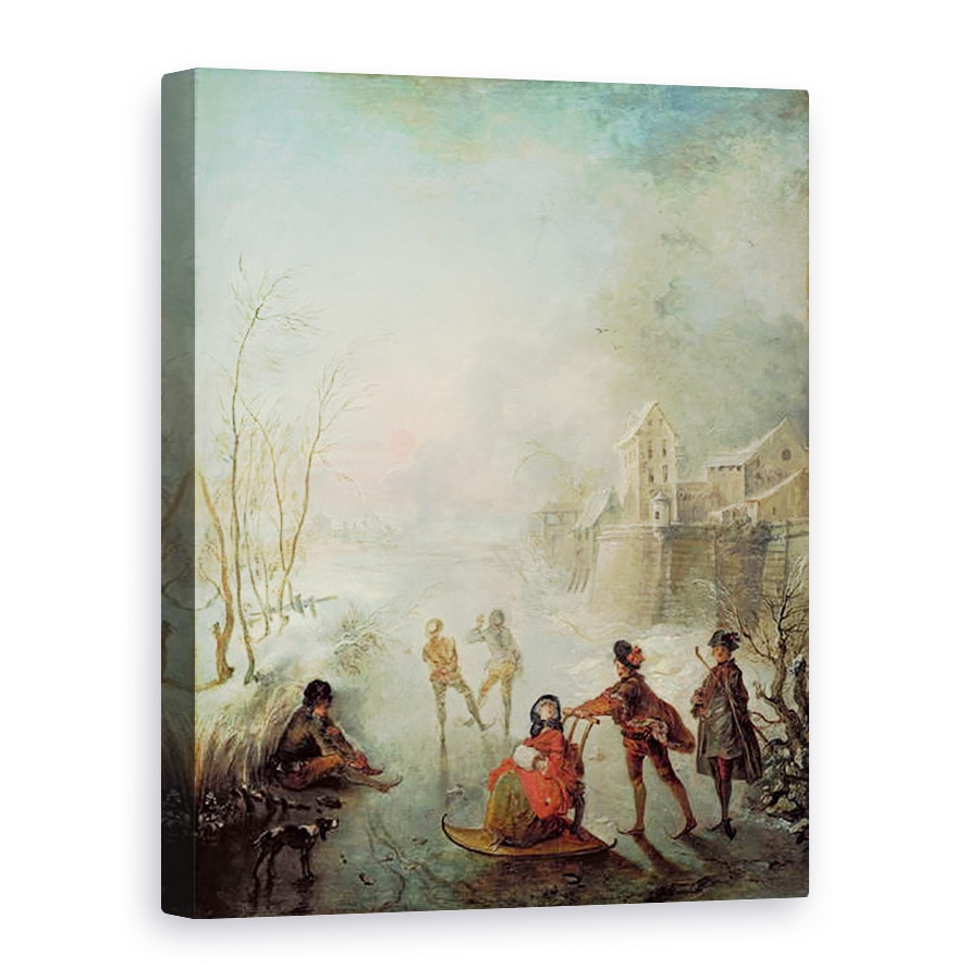 Tablou canvas - Jacques de Lajoue - Iarna, 75 x 100 cm