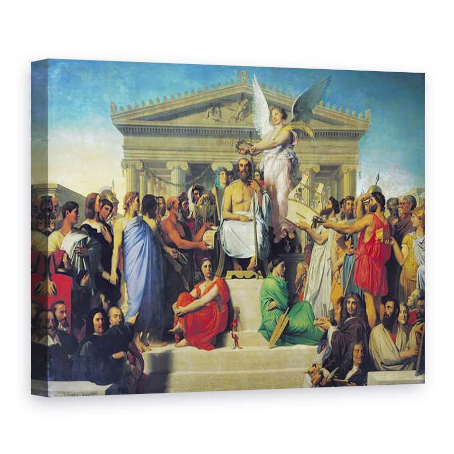 Tablou canvas - Jean Auguste Dominique Ingres - Apoteoza lui Homer, 60 x 80 cm