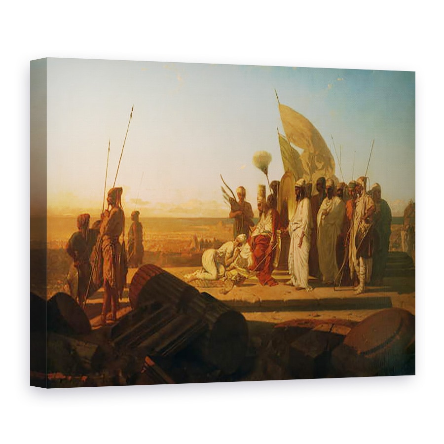 Tablou canvas - Jean Adrien Guignet - Xerxes la Hellespont, 50 x 70 cm