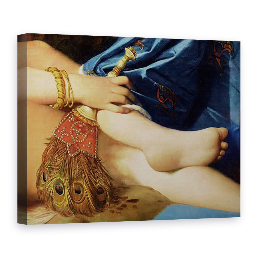 Tablou canvas - Jean Auguste Dominique Ingres - Detaliu al Marii Odalisci, 50 x 70 cm