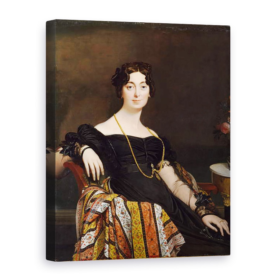 Tablou canvas - Jean Auguste Dominique Ingres - Doamna Jacques-Louis Leblanc, 50 x 70 cm
