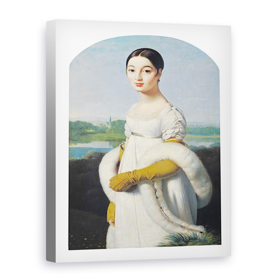 Tablou canvas - Jean Auguste Dominique Ingres - Portret De Mademoiselle Caroline Riviere 1793-1803, 60 x 80 cm