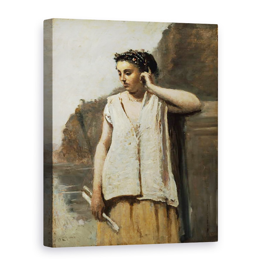 Tablou canvas - Jean Baptiste Camille Corot - Muza, Istorie, 60 x 80 cm