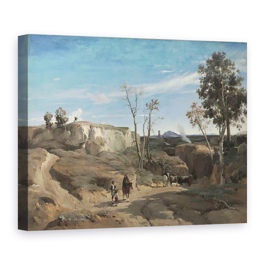 Tablou canvas - Jean Baptiste Camille Corot - La Cervara, Campagna Romana, 50 x 70 cm