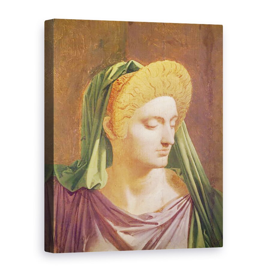 Tablou canvas - Jean Auguste Dominique Ingres - Virgil 70-19 i.Hr. citind Aeniad catre Livia, Octavia si Augustus detaliu al sefului Livia, 50 x 70 cm