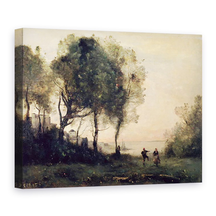 Tablou canvas - Jean Baptiste Camille Corot - Suvenir din Italia, 60 x 80 cm