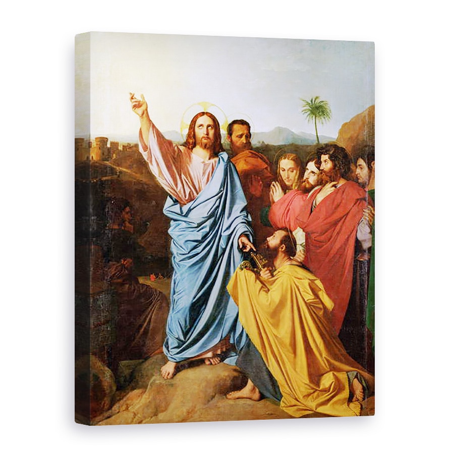 Tablou canvas - Jean Auguste Dominique Ingres - Isus intoarce Cheile Sfantului Petru, 60 x 80 cm