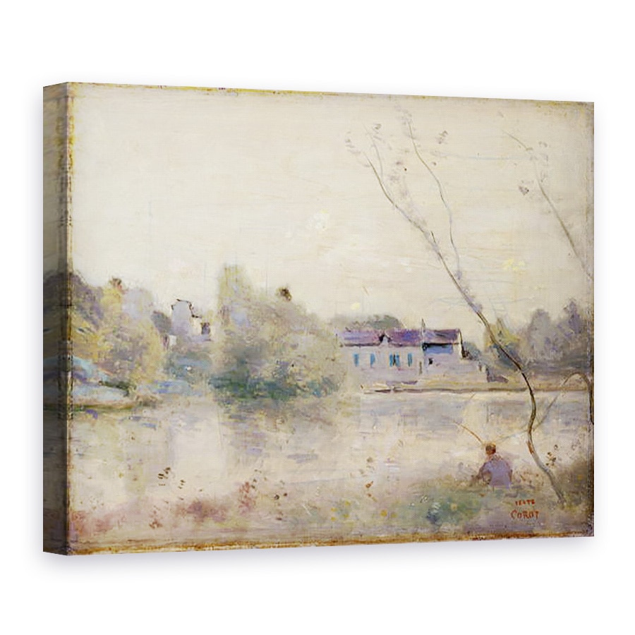 Tablou canvas - Jean Baptiste Camille Corot - Iazul de la Villa dAvray, 60 x 80 cm