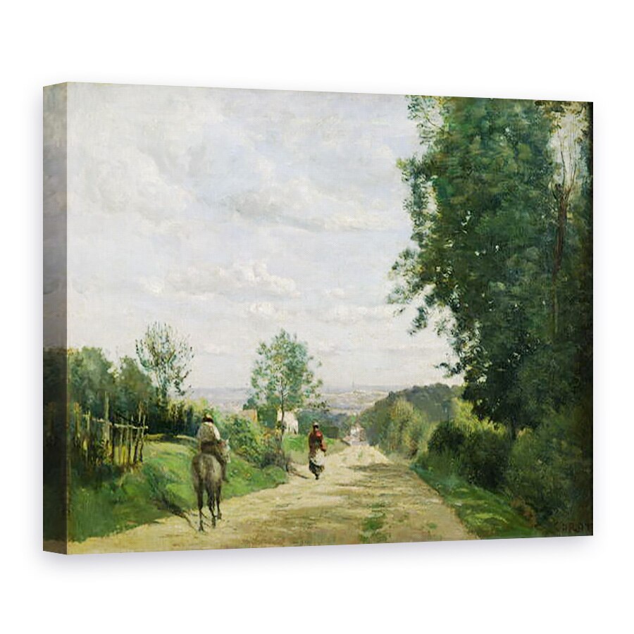 Tablou canvas - Jean Baptiste Camille Corot - Drumul spre Sevres, 60 x 80 cm