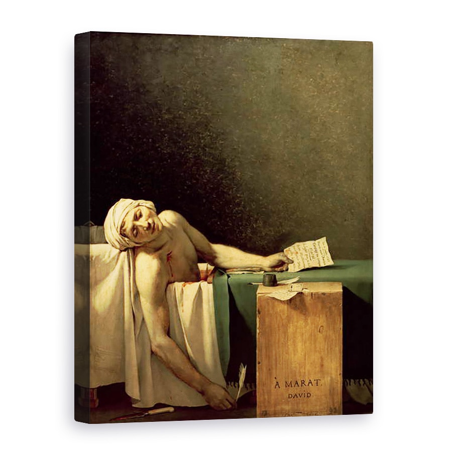 Tablou canvas - Jacques Louis David - Moartea lui Marat, 75 x 100 cm