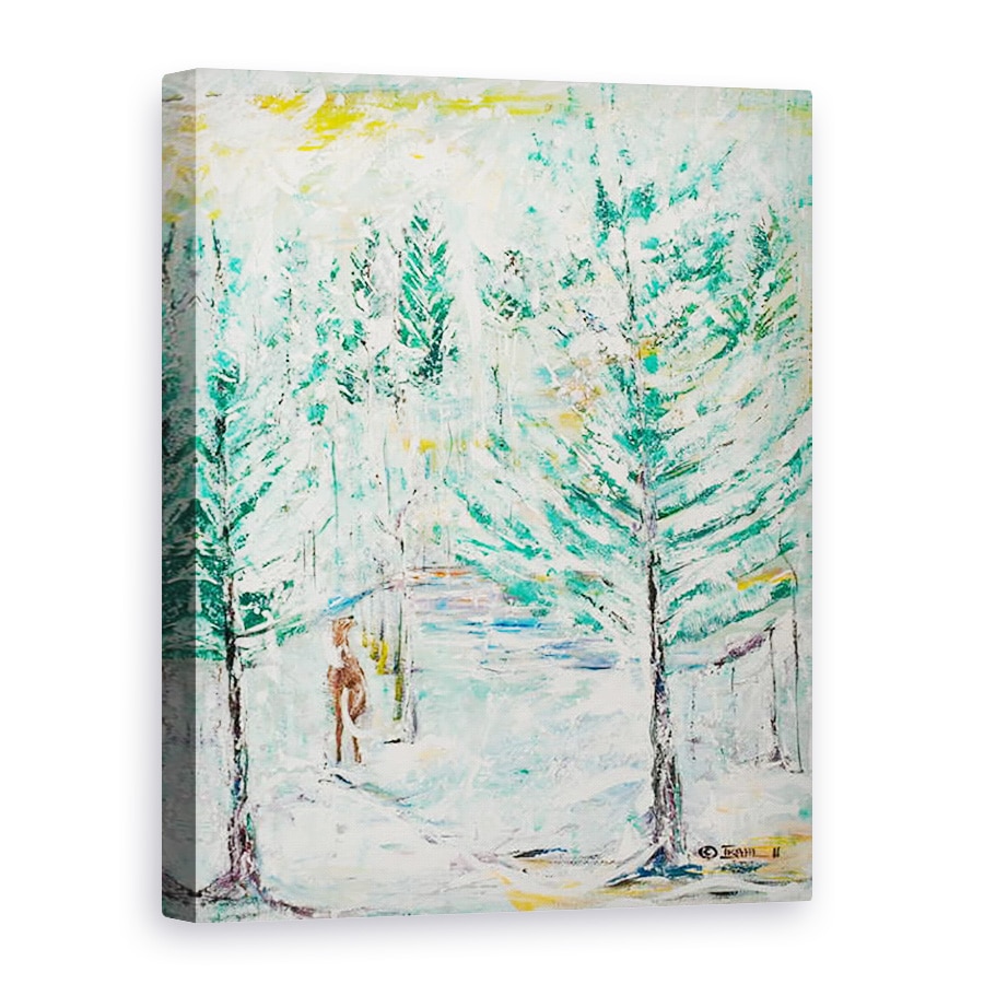 Tablou canvas - Ikahl Beckford - Paduri cu zapada, 75 x 100 cm
