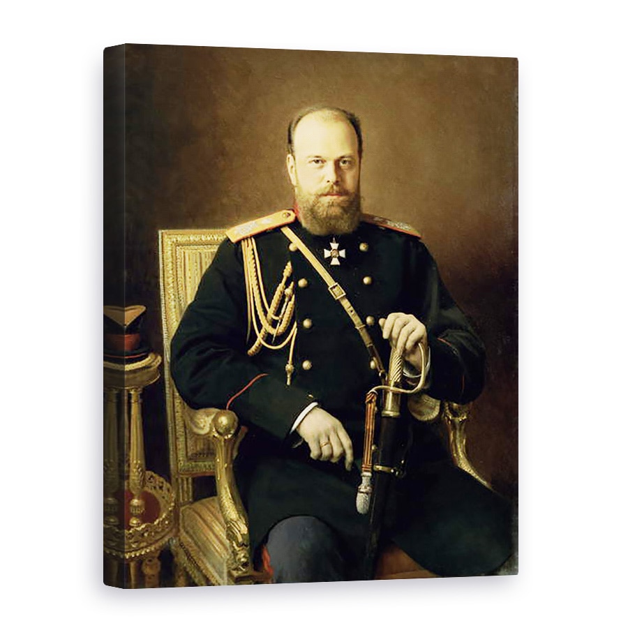 Tablou canvas - Ivan Nikolaevich Kramskoy - Portretul imparatului Alexandru al III-lea 1845-94 1886, 75 x 100 cm