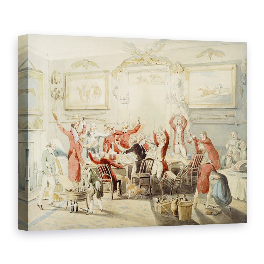 Tablou canvas - Henry Thomas Alken - Vanatoare de vulpi, Toastul, 60 x 80 cm