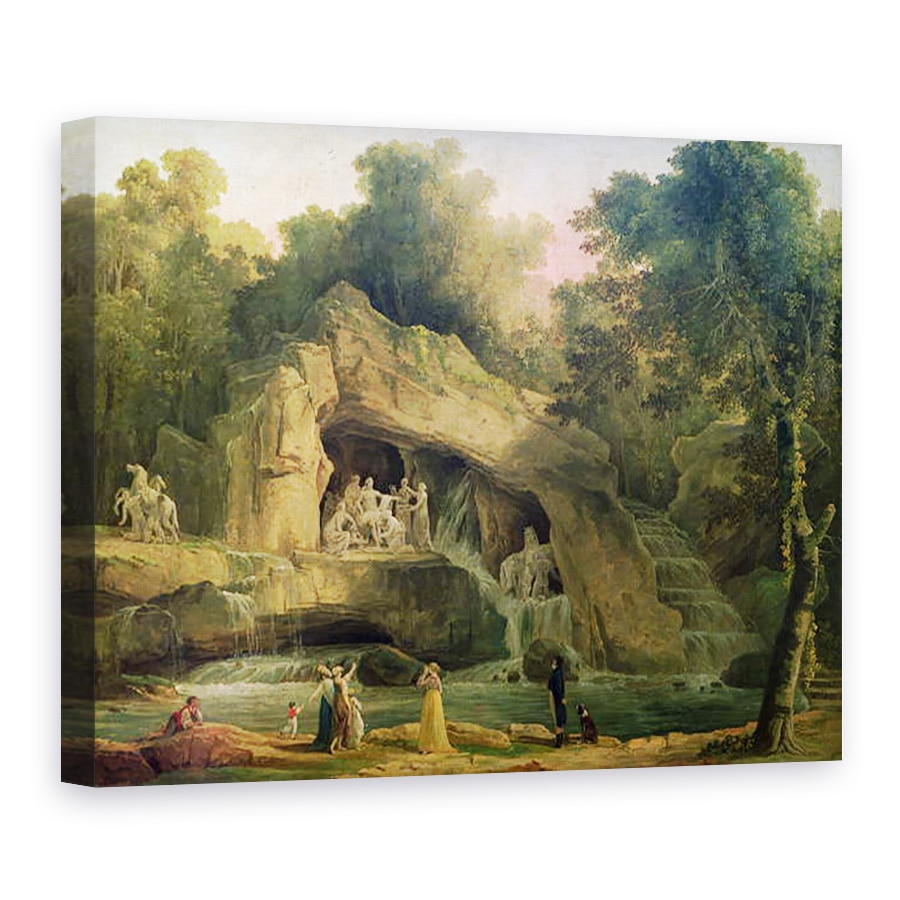 Tablou canvas - Hubert Robert - Bosquet des Bains dApollo, 75 x 100 cm