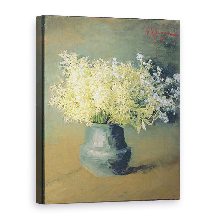 Tablou canvas - Isaak Ilyich Levitan - Liliac salbatic si Nu-Mi-Uita-Mi-Nu, 50 x 70 cm