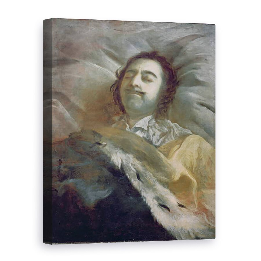 Tablou canvas - Ivan Nikitich Nikitin - Petru I 1672-1725 cel Mare pe patul de moarte, 75 x 100 cm