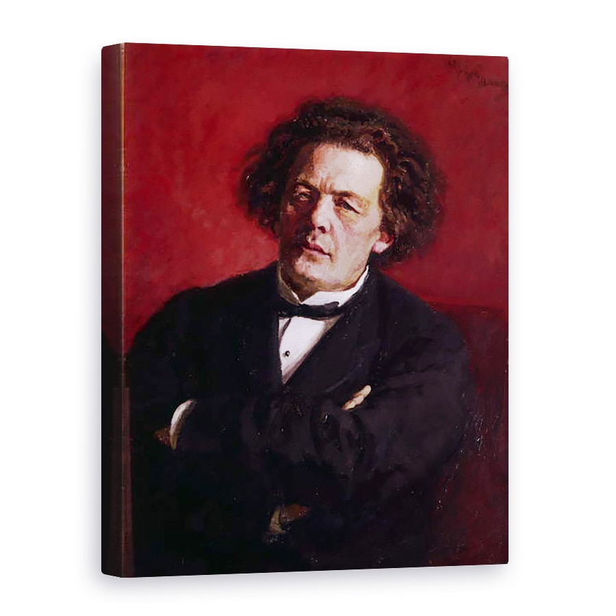 Tablou canvas - Ilya Efimovich Repin - Portretul lui Anton Grigoryevich Rubinstein, 75 x 100 cm