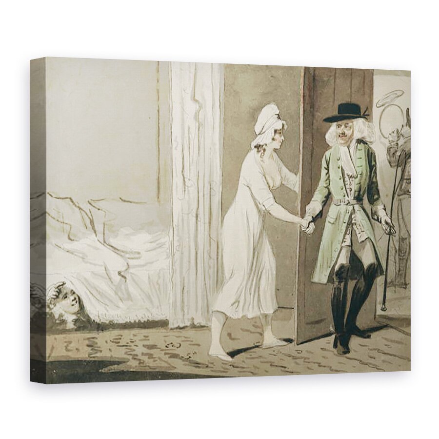 Tablou canvas - Isaac Cruikshank - incornoratul pleaca la vanatoare, 75 x 100 cm