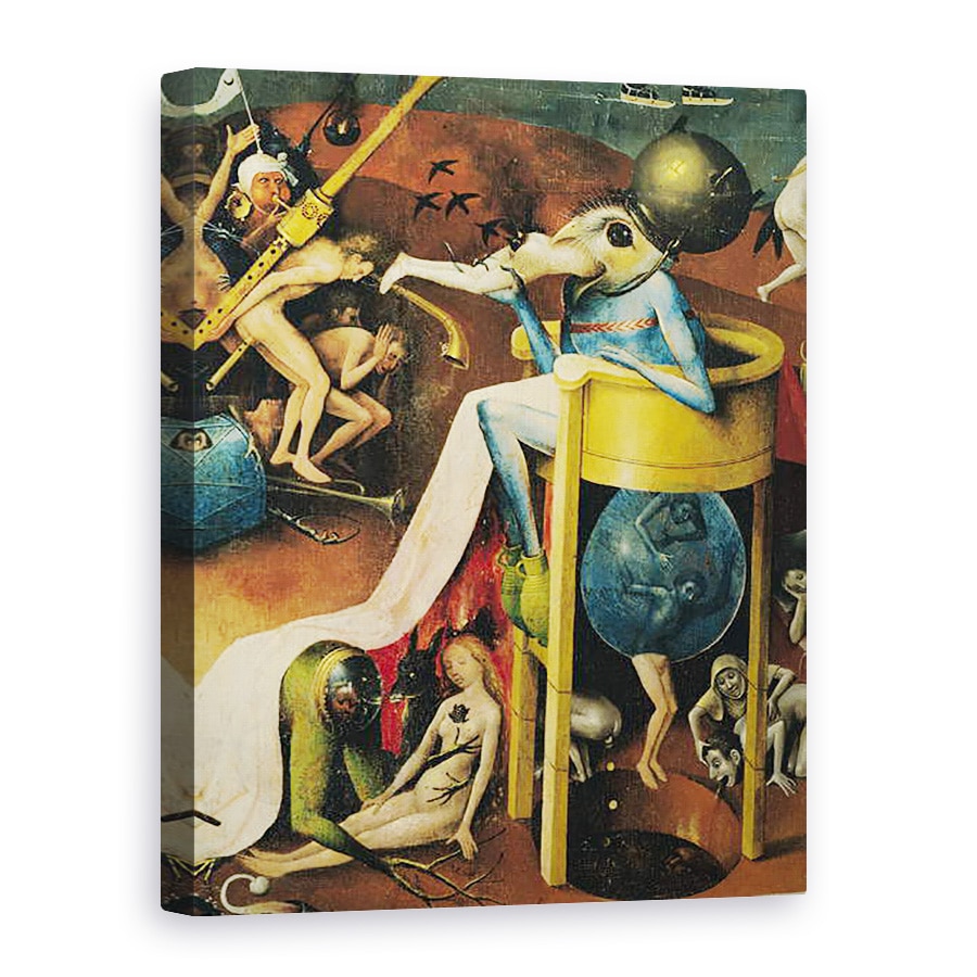 Tablou canvas - Hieronymus Bosch - Gradina deliciilor Pamantesti IX, 75 x 100 cm