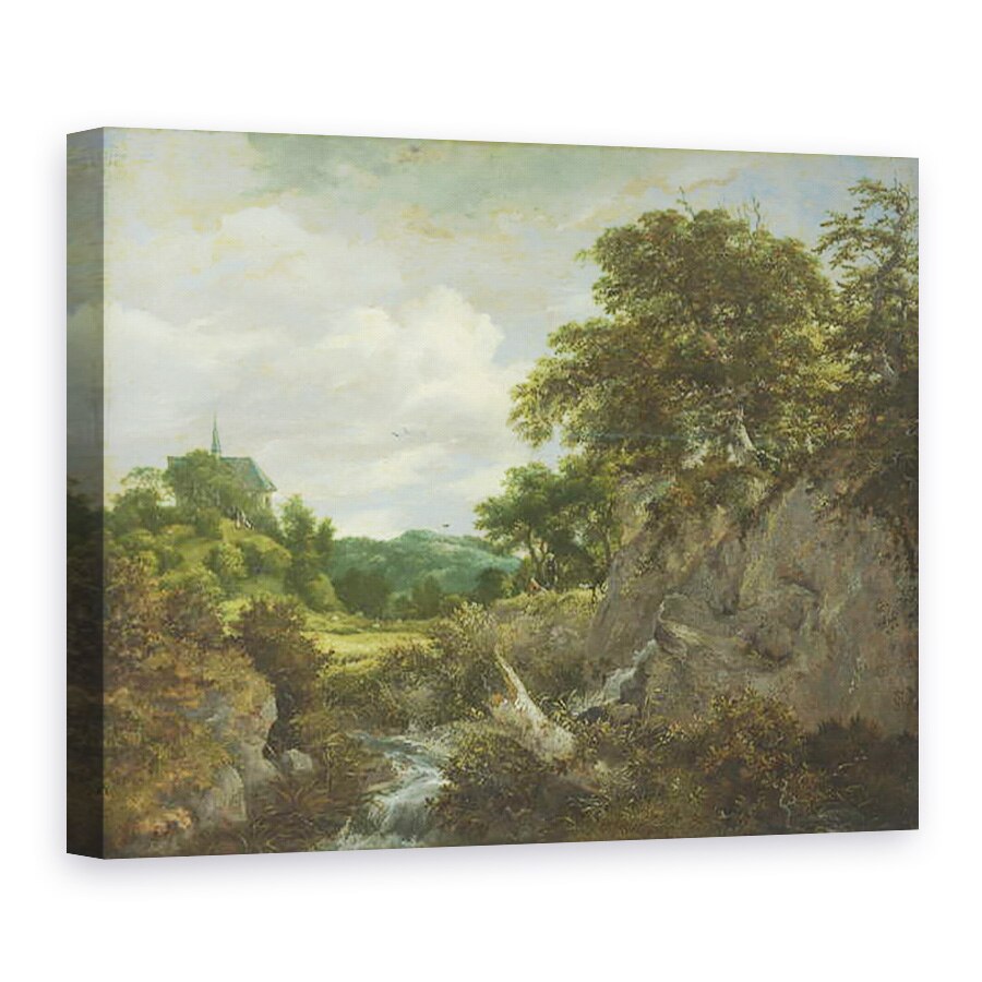 Tablou canvas - Jacob Isaaksz - Biserica de pe deal, 75 x 100 cm