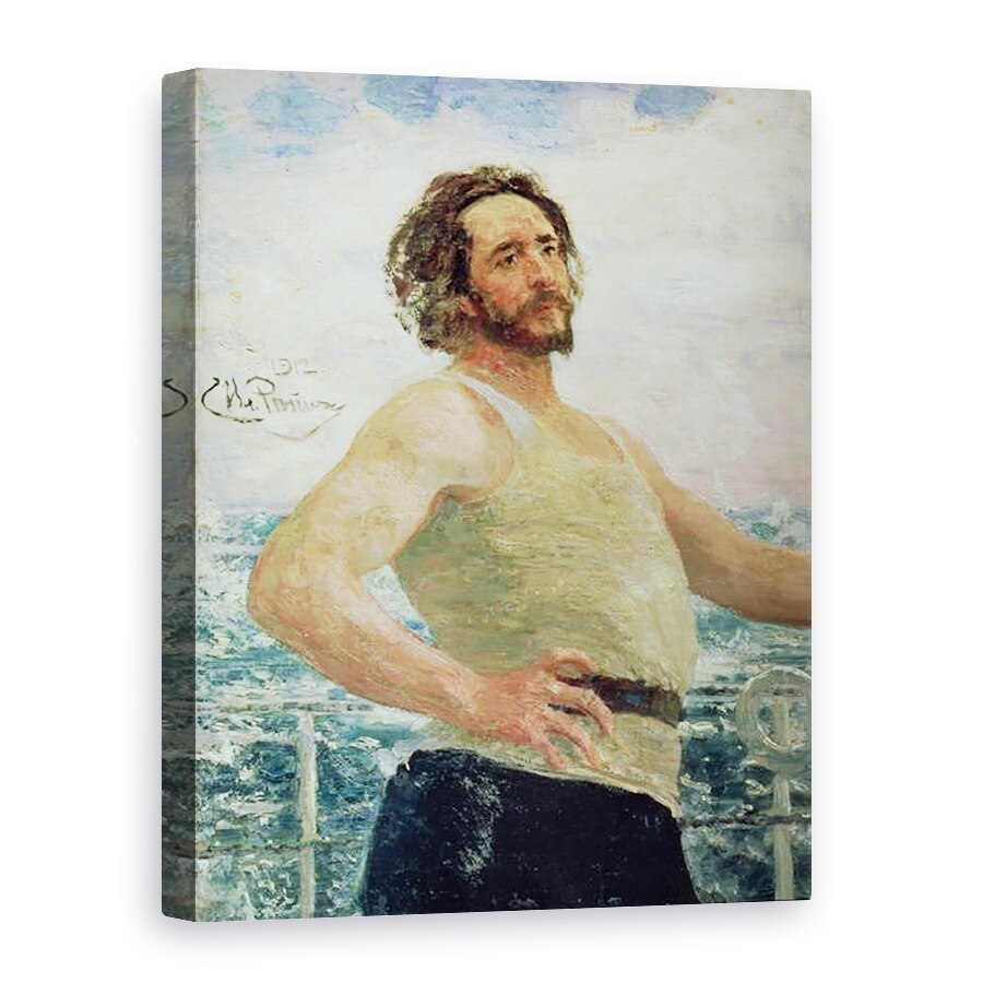 Tablou canvas - Ilya Efimovich Repin - Portretul Autorului Leonid Andreev 1871-1919, 50 x 70 cm