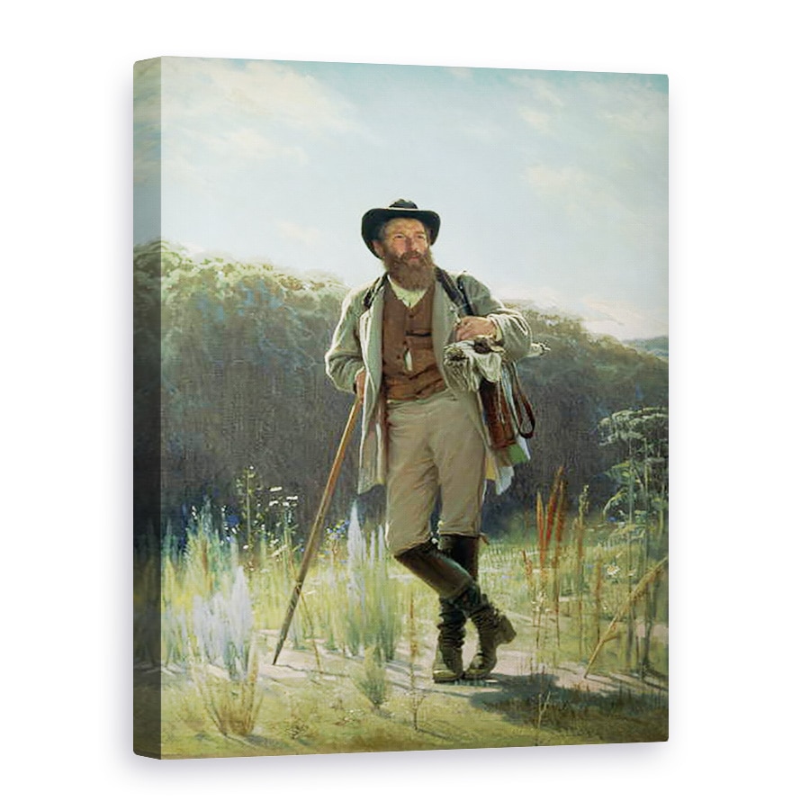 Tablou canvas - Ivan Nikolaevich Kramskoy - Portretul lui Ivan Ivanovici Shishkin 1832-98, 75 x 100 cm