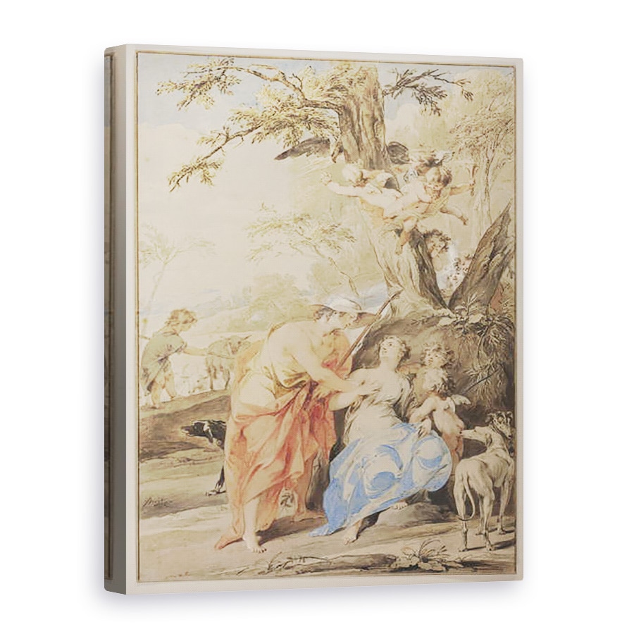 Tablou canvas - Jacob de Wit - Jupiter si Mnemosyne, 75 x 100 cm