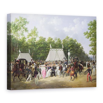 Tablou canvas - Hippolyte Lecomte - Ludovic al XVIII-lea 1755-1824 Salutand Marie-Caroline-Ferdinande de Bourbon, Printesa a Siciliei, in padurea de la Fontainebleau, 15 iunie 1816, 60 x 80 cm Tablou canvas - Hippolyte Lecomte - Ludovic al XVIII-lea 1755-1824 Salutand Marie-Caroline-Ferdinande de Bourbon, Printesa a Siciliei, in padurea de la Fontainebleau, 15 iunie 1816, 60 x 80 cm