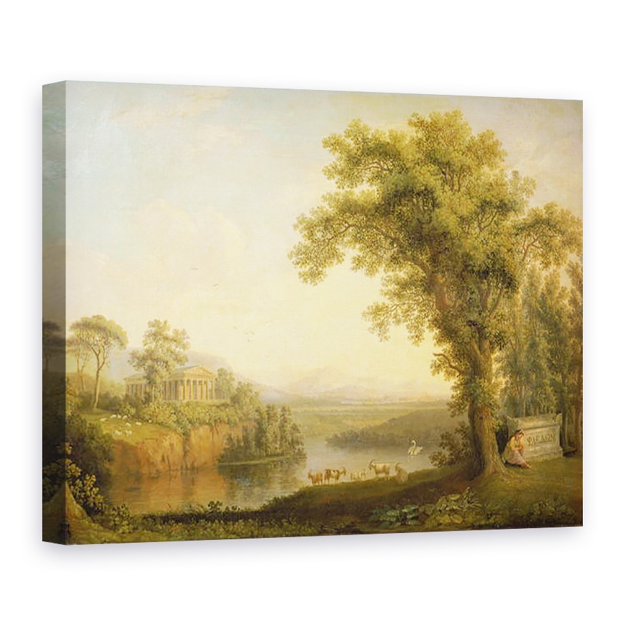 Tablou canvas - Jacob-Philippe Hackert - Peisaj antic cu mormantul lui Phaeton, 75 x 100 cm