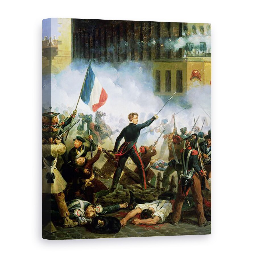 Tablou canvas - Hippolyte Lecomte - Lupta de pe Rue de Rohan I, 75 x 100 cm