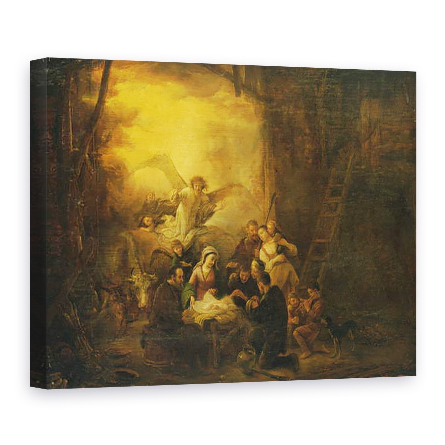 Tablou canvas - Jacob Willemsz de Wet - Adorarea Pastorilor, 75 x 100 cm