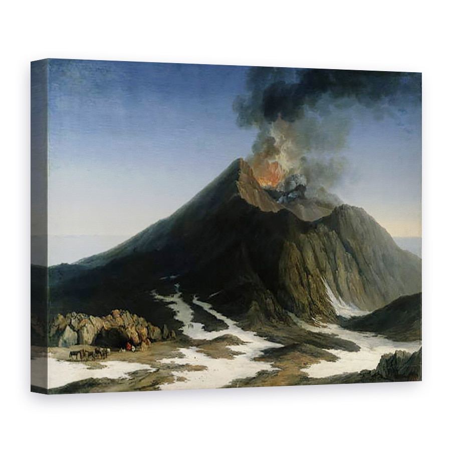 Tablou canvas - Jacob-Philippe Hackert - Eruptia Etnei, 50 x 70 cm