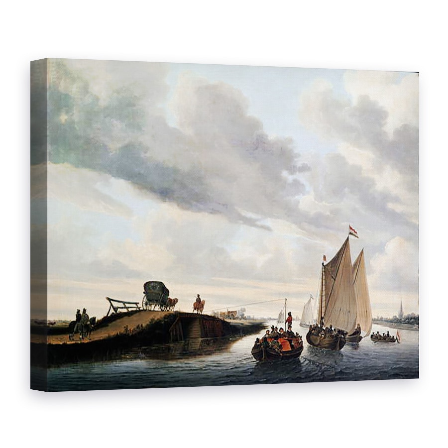 Tablou canvas - Jacob Salomonsz. Ruysdael - Antrenor de apa, 75 x 100 cm