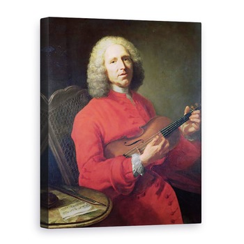 Tablou canvas - Jacques Andre Joseph Camelot Aved - Jean-Philippe Rameau 1683-1764 cu o vioara, 60 x 80 cm Tablou canvas - Jacques Andre Joseph Camelot Aved - Jean-Philippe Rameau 1683-1764 cu o vioara, 60 x 80 cm