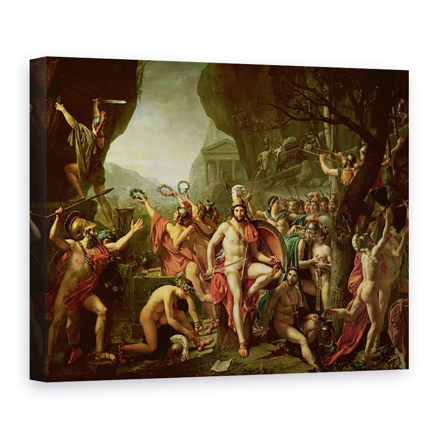 Tablou canvas - Jacques Louis David - Leonidas la Termopile, 480 i.Hr., 60 x 80 cm