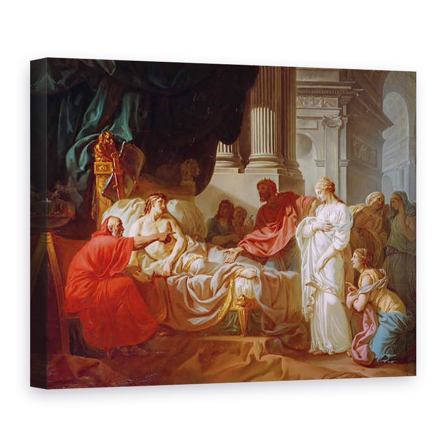 Tablou canvas - Jacques Louis David - Antiochus si Stratonice, 75 x 100 cm