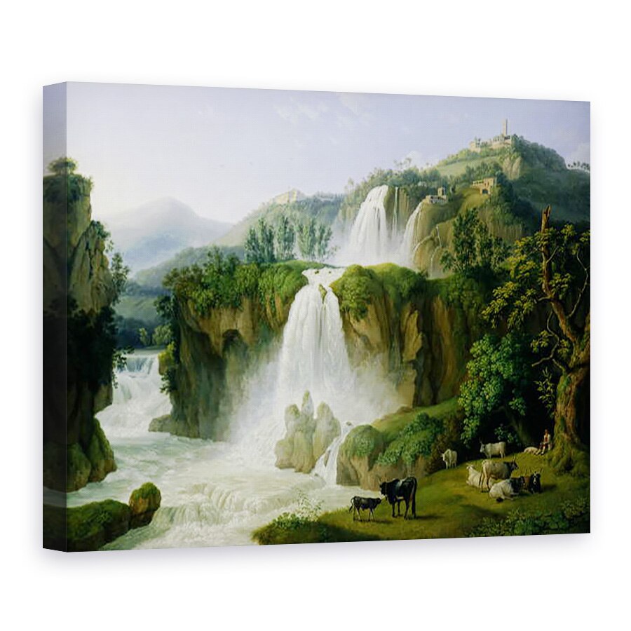 Tablou canvas - Jacob-Philippe Hackert - Cascada de la Tivoli, 75 x 100 cm