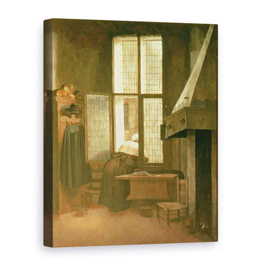 Tablou canvas - Jacobus Vrel - Femeie la o fereastra, 75 x 100 cm