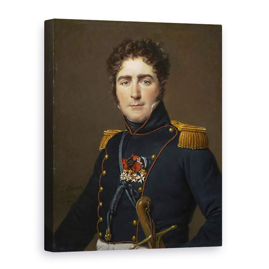 Tablou canvas - Jacques Louis David - Comte Henri-Amedée-Mercure de Turenne-dAynac, 50 x 70 cm