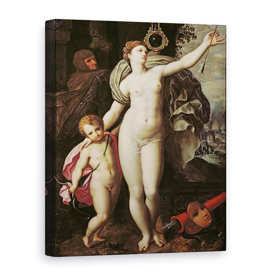 Tablou canvas - Jacques de Backer - Venus si Cupidon II, 75 x 100 cm