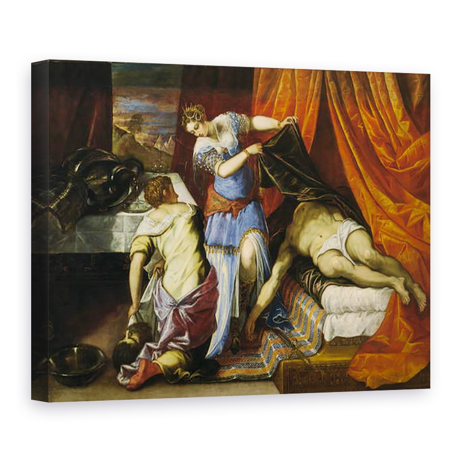 Tablou canvas - Jacopo Robusti Tintoretto - Judith si Holofernes, 75 x 100 cm
