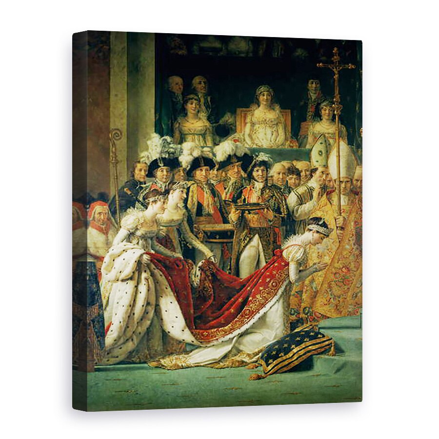 Tablou canvas - Jacques Louis David - Sfintirea imparatului Napoleon si incoronarea imparatesei Josephine de catre Papa Pius al VII-lea, detaliu V, 50 x 70 cm