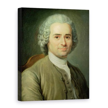 Tablou canvas - Maurice Quentin de la Tour - Jean-Jacques Rousseau 1712-78, 75 x 100 cm Tablou canvas - Maurice Quentin de la Tour - Jean-Jacques Rousseau 1712-78, 75 x 100 cm