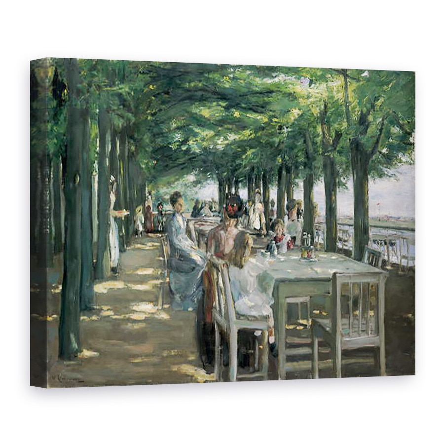 Tablou canvas - Max Liebermann - Terasa de la restaurantul Jacob din Nienstedten pe Elba, 75 x 100 cm